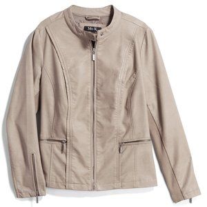 MO-KA Ebele Faux Leather Jacket